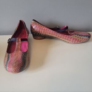 Chanii B Pomme Rainbow Snake T-Strap Maryjanes, VGUC, Size 42